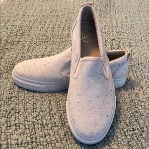 Super cute slip on sneakers